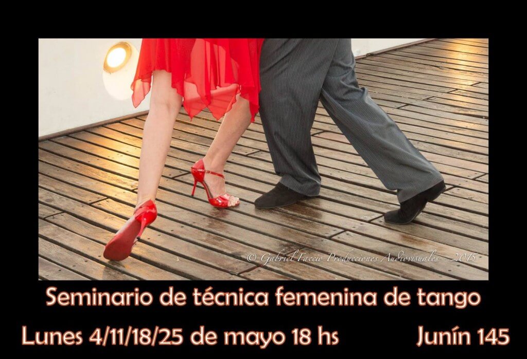 María Alejandra Riva seminario de técnica femenina de tango